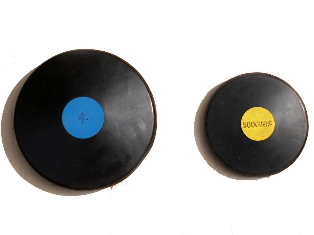 Rubber Discus with Coloured Centre