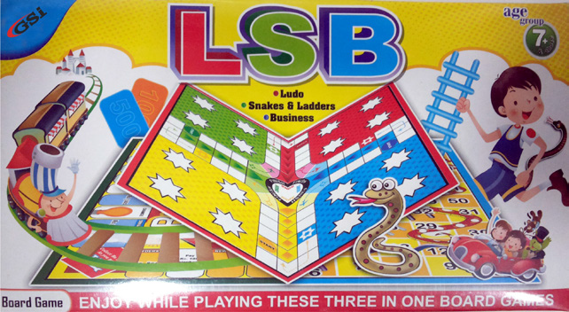 3-in-1 Ludo snakes and ladder Business board game