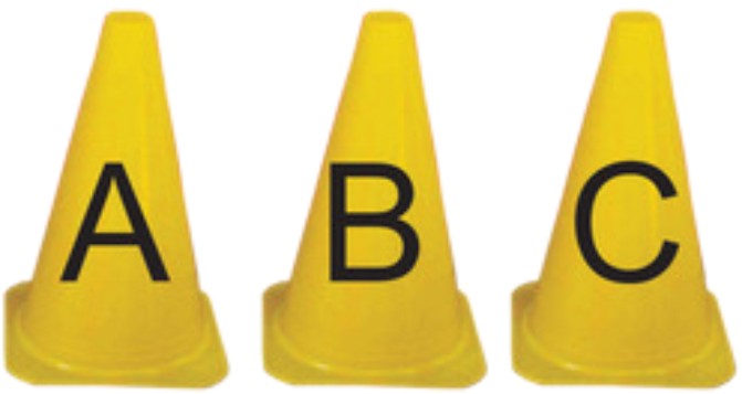 Elementary Marker Cones Alphabets