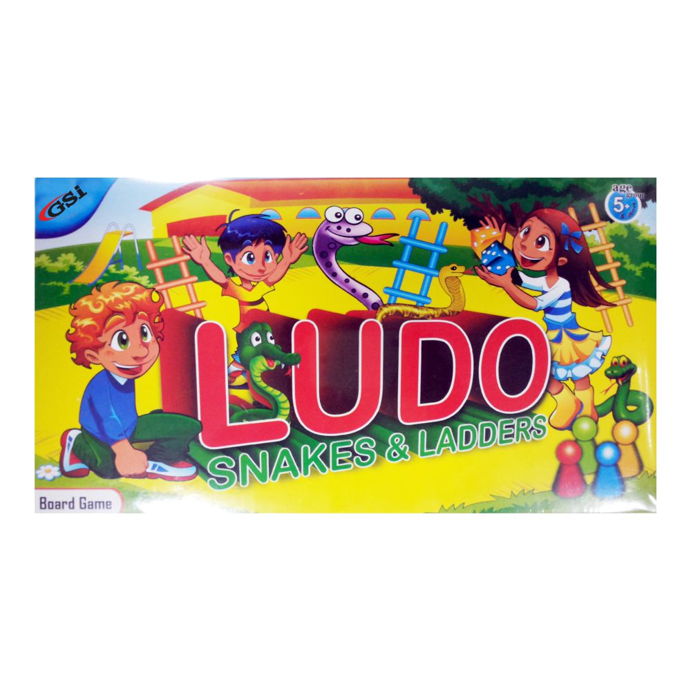 2-in-1 Ludo Snakes and Ladders Board Game