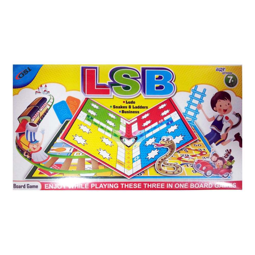 3-in-1 Ludo snakes and ladders Business board game